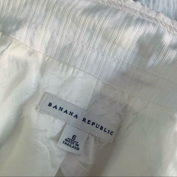 Banana Republic Cream Textured Blazer Size 6 - Picture 15 of 16